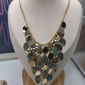 Gold Statement Necklace (1129)